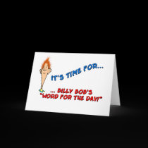 Billy Bob's Word for the Day - Birthday cards