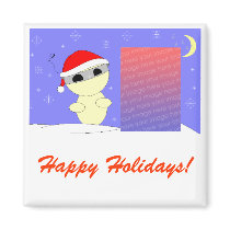 Billy Boo Holiday Photo Template Magnet