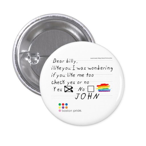Billy Small Pinback Button