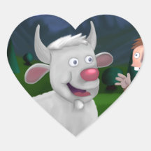 BIlly the Goat and Sam the Sasquatch Sticker