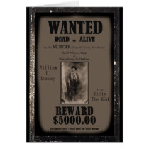 Billy The Kid Wanted Dead or Alive Poster Cards