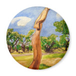 Biloxi Oaktree carving Refrigerator Magnet