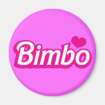 Bimbo pretty little font refrigerator magnets