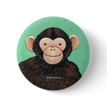 Bimbu the Chimp Pin buttons by BrianDemeter Bimbu the Chimp Pin buttons