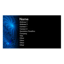 Binarium Abstract Fractal Business Card Template