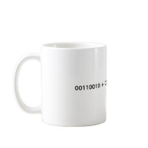 Binary - 2 + 2 = 4 coffee mug