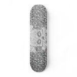 Binary Black and White Woody Skate Deck
