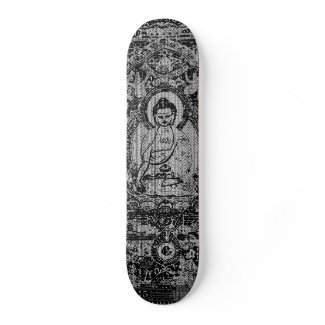 Binary Buddha skateboard