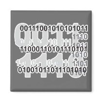 binary code design magnets by geekme binary code design magnets
