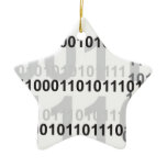 binary code design christmas tree ornament