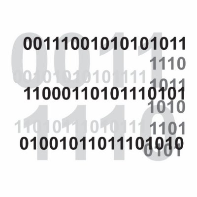 binary code design photo cutouts by geekme