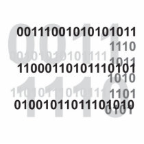 binary code design photo sculptures