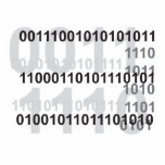 binary code design photo cutouts
