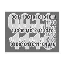 binary code design post cards
