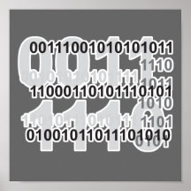 binary code design print