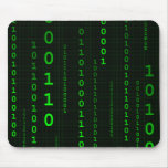 Binary Code square mousepad