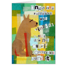 Binary Dingo Greeting Card