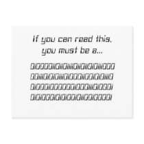 Binary GEEK Postcard