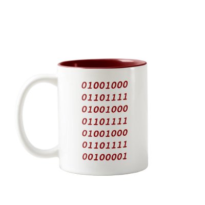 Binary Ho Ho Ho! Mugs by ken_lo