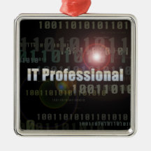 Binary IT Professional Christmas Ornament
