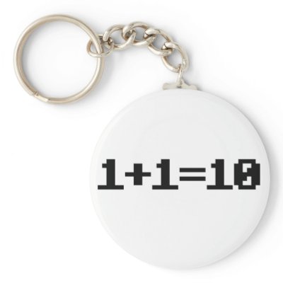 Binary Key Chain by BirdGeek686