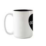 Binary Love Black White Heart Geek Coffee Tea Mug