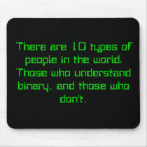Binary People Mouse Pads