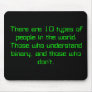 Binary People Mouse Pads