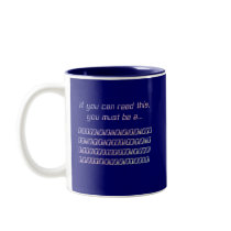 Binary rainbow for darks colors mugs