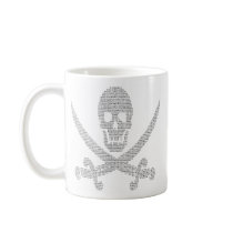 Binary Skull for Pirate Geeks mugs by TimelessJourney Binary Skull for Pirate Geeks mugs