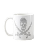 Binary Skull for Pirate Geeks Mugs