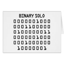 Binary Solo Greeting Card