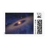 Binary Star Solar System Space Art Postage Stamps
