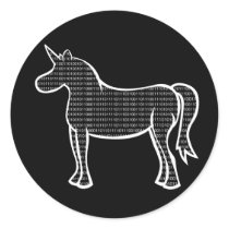 Binary Unicorn stickers by toxiferous Binary Unicorn stickers