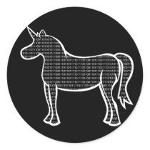 Binary Unicorn stickers by toxiferous Binary Unicorn stickers