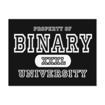 Binary University Dark postcards