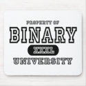 Binary University mousepads by universityshirts Binary University mousepads