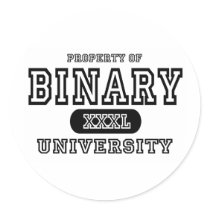 Binary University stickers