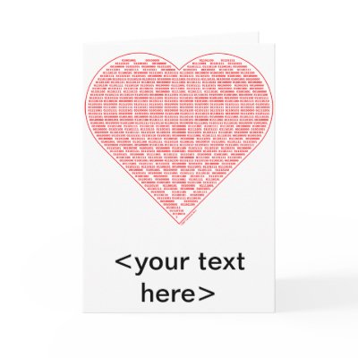 Binary Valentine Notecard by CartesianBear