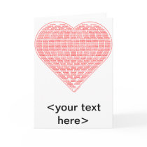 Binary Valentine Notecard