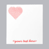 Binary Valentine Notepad notepads