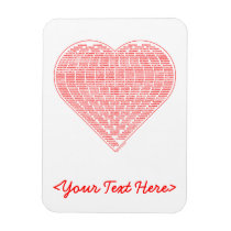 Binary Valentine Premium Magnet