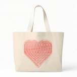 Binary Valentine Tote bags