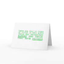 Binary vs. Friends cards