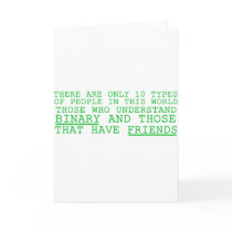 Binary vs. Friends cards