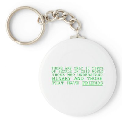 Binary vs. Friends Key Chains by thefunkhouse
