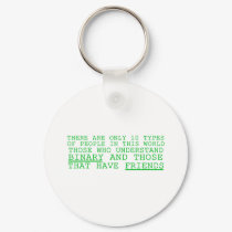 Binary vs. Friends keychains