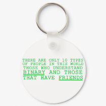 Binary vs. Friends keychains