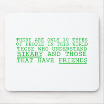 Binary vs. Friends Mouse Mat
