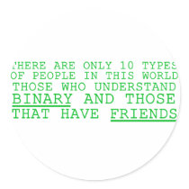 Binary vs. Friends stickers